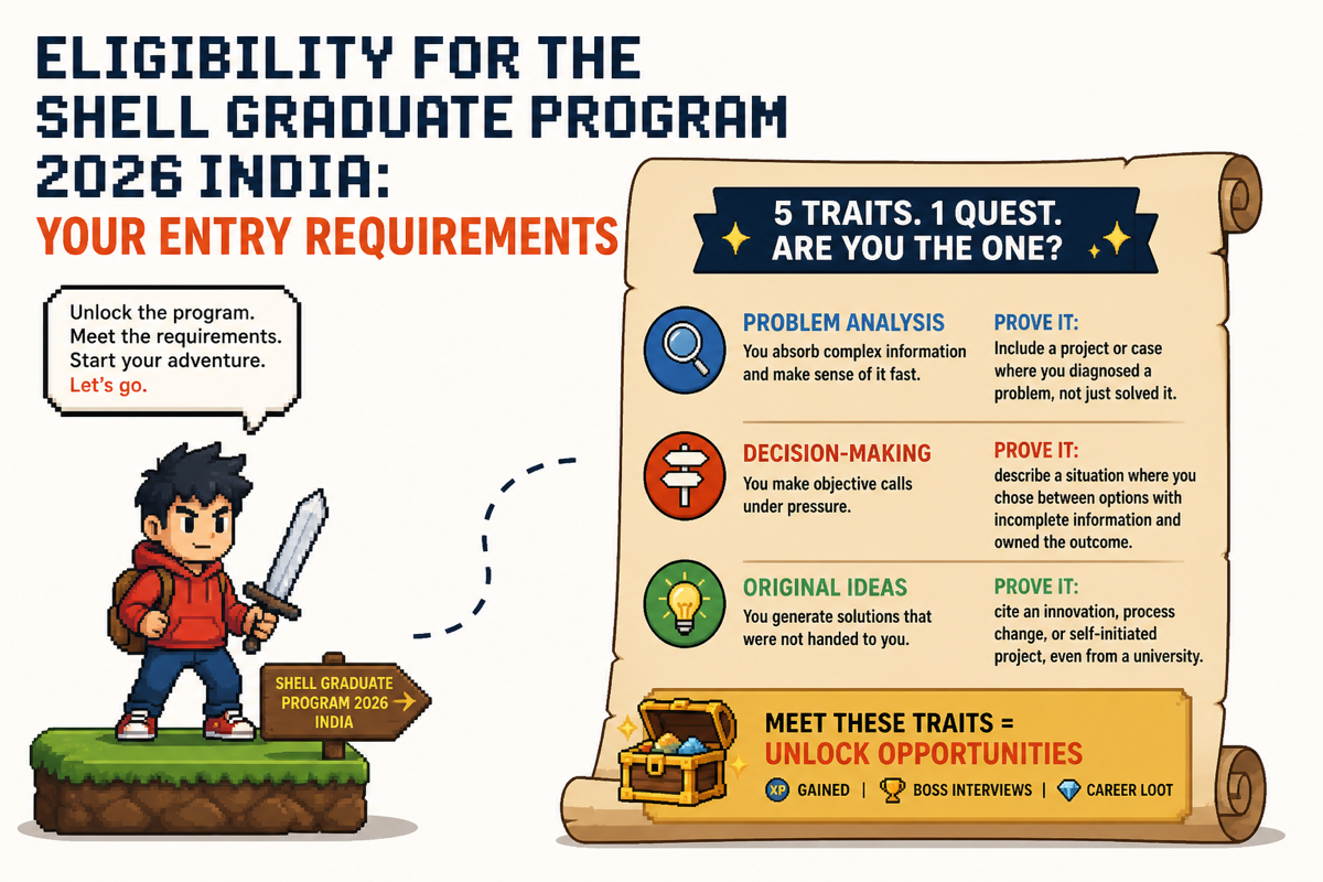 Illustration for Eligibility for the Shell Graduate Program 2026 India: Your Entry Requirements